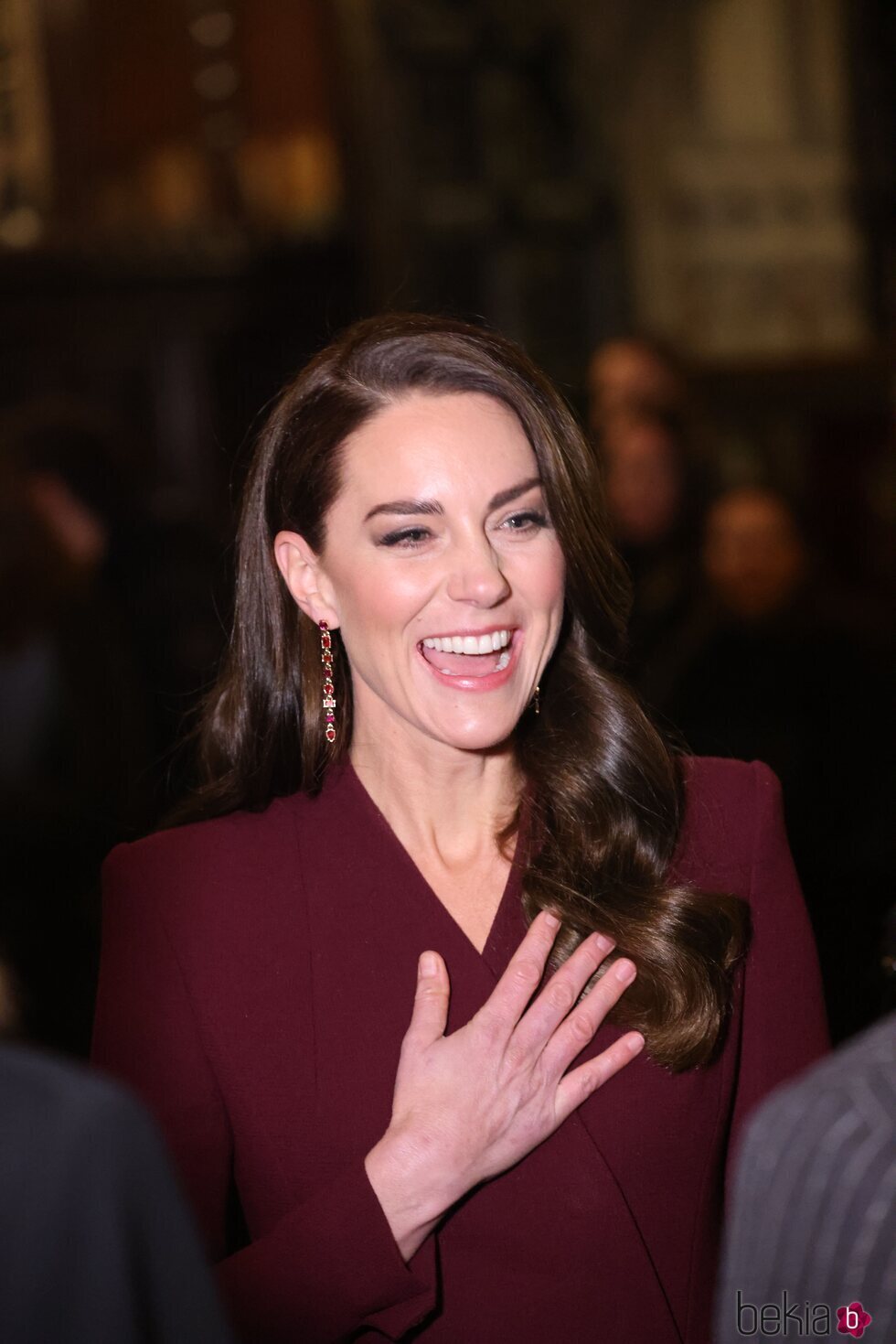 Kate Middleton en el concierto de villancicos en la Abadía de Westminster