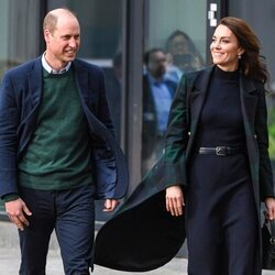 El Príncipe Guillermo y Kate Middleton en su reaparición tras la publicación de la biografía del Príncipe Harry