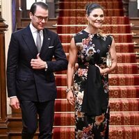 Victoria y Daniel de Suecia en una recepción en la Casa del Gobierno de Nueva Gales del Sur en Australia