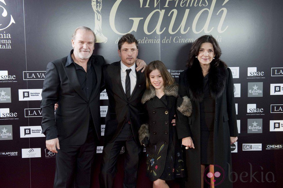 Lluís Homar, Kike Maíllo y Claudia Vega en los Premios Gaudí 2012