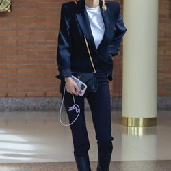 Alejandra Rubio llegando al tanatorio para el último adiós a María Teresa Campos