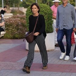 Lydia Bosch en el tanatorio para dar el último adiós a María Teresa Campos