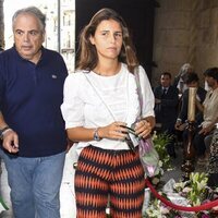 Tana Rivera en la capilla ardiente de María Jiménez