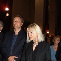 Eugenia Martínez de Irujo y Narcís Rebollo en la misa en memoria de María Jiménez