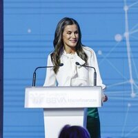 La Reina Letizia en su discurso en un acto contra la pobreza digital