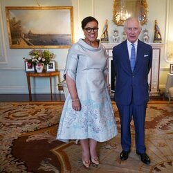El Rey Carlos III y la Secretaria General de la Commonwealth en una audiencia en Buckingham Palace