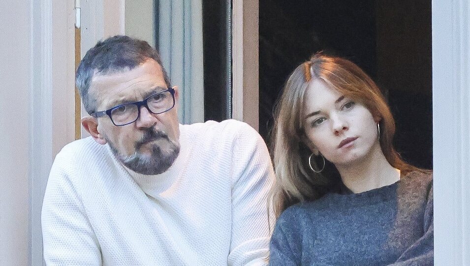 Antonio Banderas y su hija Stella en la Semana Santa de Málaga 2024