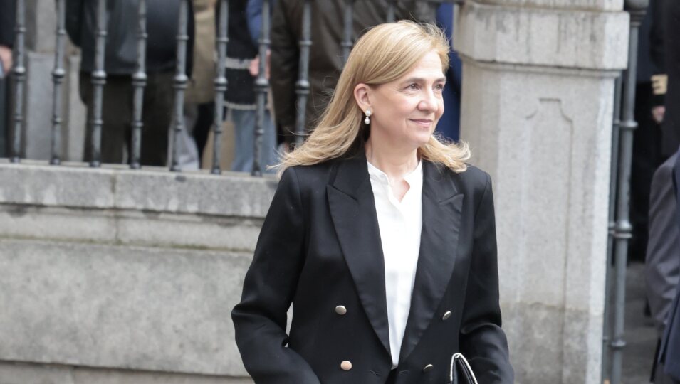 La Infanta Cristina tras la misa funeral por Fernando Gómez-Acebo