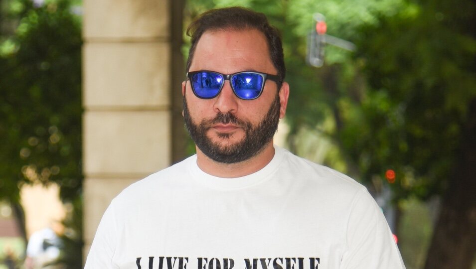 Antonio Tejado saliendo de los Juzgados de Sevilla