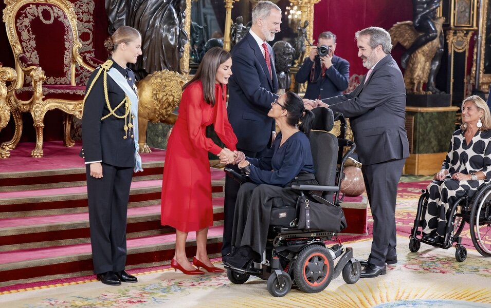 Teresa Perales en la recepción oficial por el Día de la Hispanidad 2024
