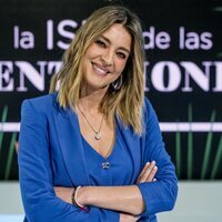 Sandra Barneda en la rueda de prensa del final de 'La isla de las tentaciones 8'