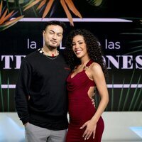 Eros y Bayan en la rueda de prensa del final de 'La isla de las tentaciones 8'