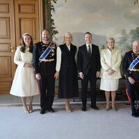 Ingrid Alexandra de Noruega en la primera Visita de Estado en la que participa con el resto de la Familia Real Noruega en el recibimiento a la Presidenta d