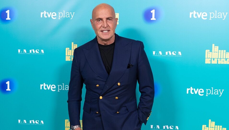 Kiko Matamoros en la presentación de 'La familia de la tele'