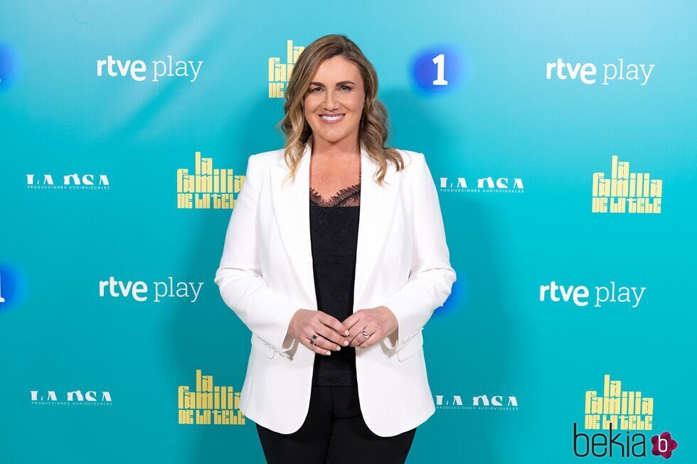 Carlota Corredera en la presentación de 'La familia de la tele'