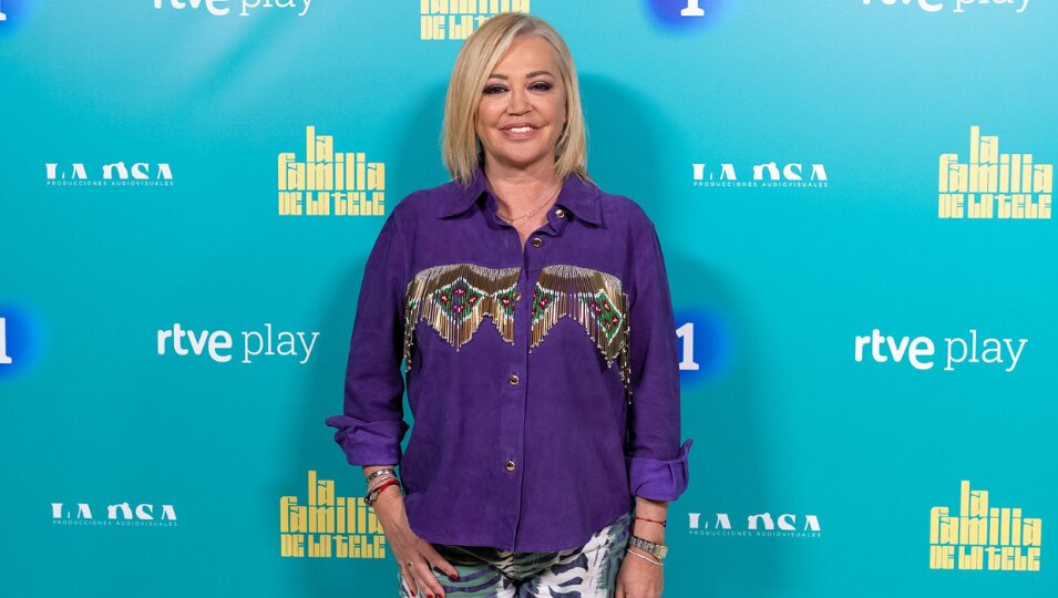 Belén Esteban en la presentación de 'La familia de la tele'