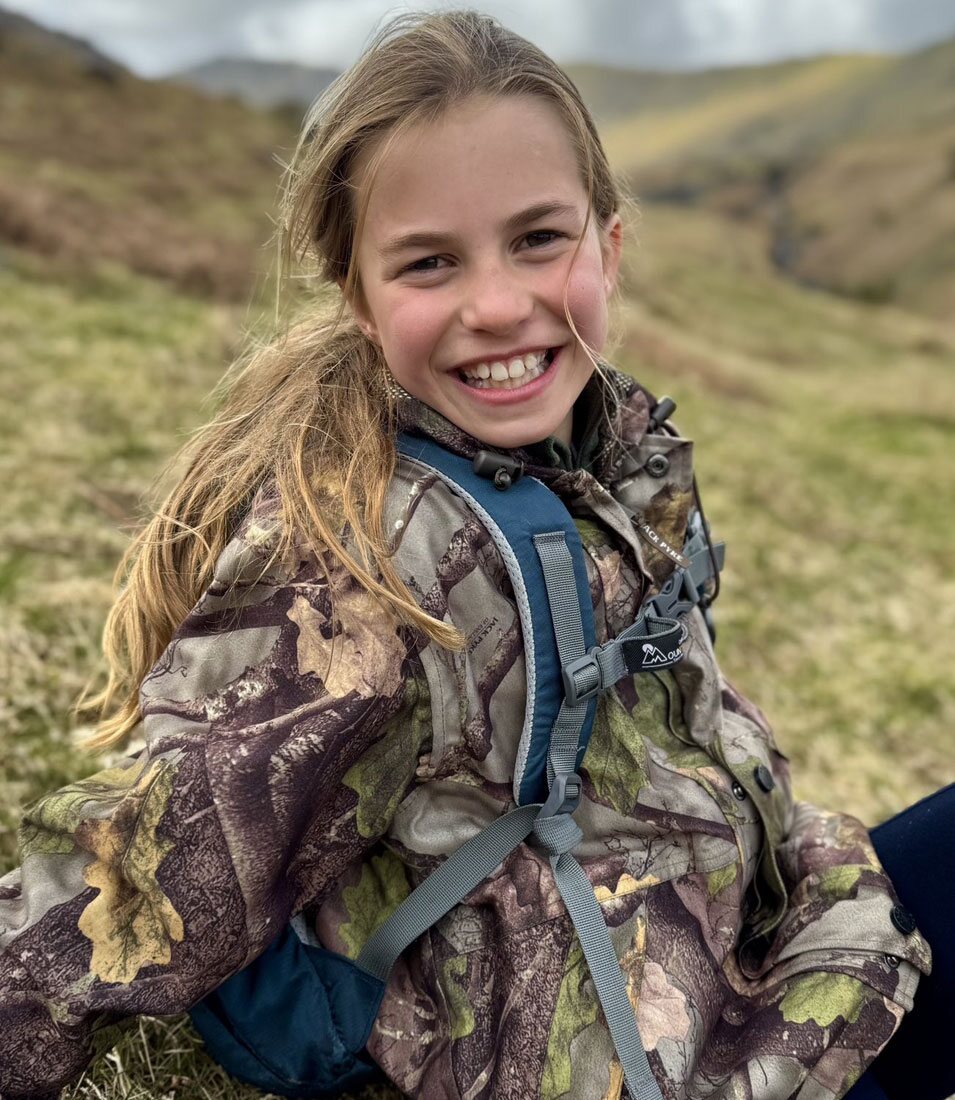 Princesa Charlotte en una excursión en una posada para su décimo cumpleaños