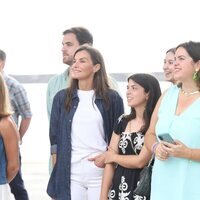 La Reina Letizia espera expectante el desembarco de la Princesa Leonor en Panamá