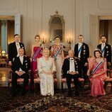 La Familia Real Sueca con la Presidenta de Islandia y su marido en la cena de gala por su Visita de Estado a Suecia