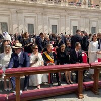 Los Príncipes de Mónaco, los Grandes Duques de Luxemburgo, los Príncipes de Liechtenstein y los Reyes de España en la misa de inicio del Pontificado de Leó