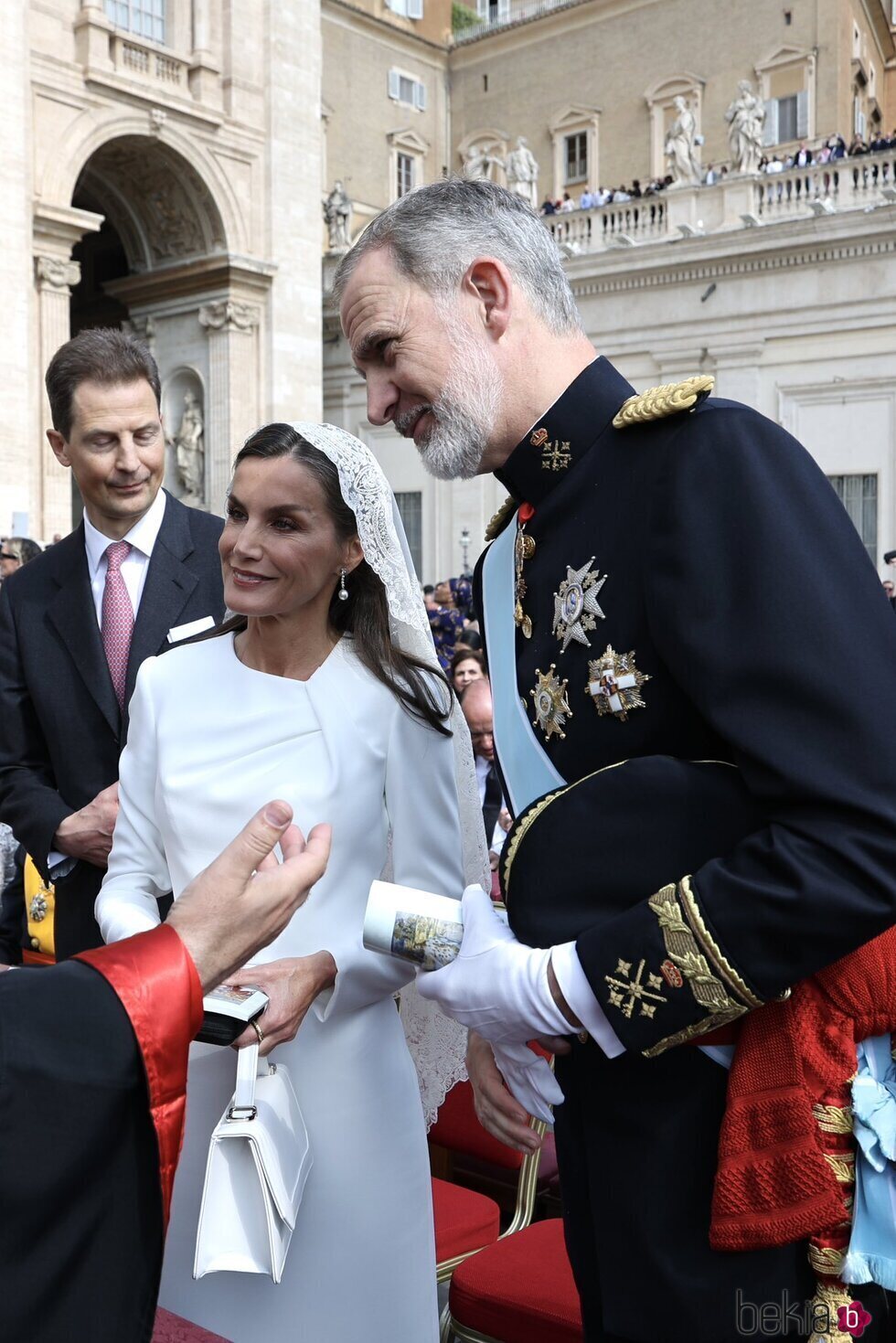 Los Reyes Felipe y Letizia en la misa de inicio del Pontificado del Papa León XIV en El Vaticano