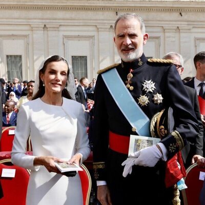 Los Reyes Felipe y Letizia en la misa de inicio del Pontificado de León XIV