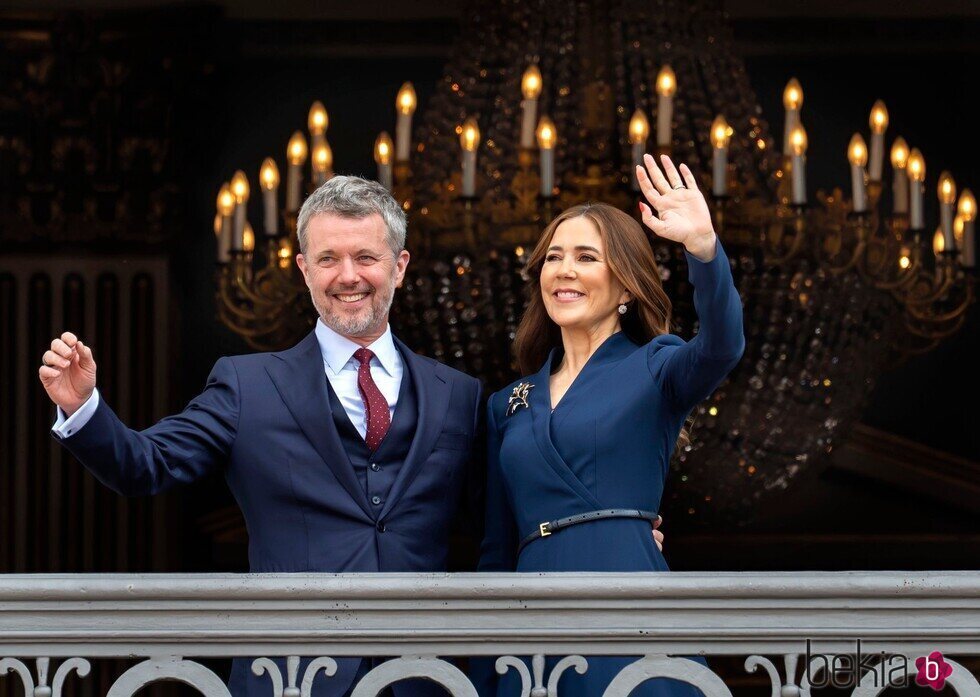 Federico y Mary de Dinamarca en el 57 cumpleaños de Federico de Dinamarca