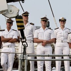 La Princesa Leonor a su llegada a Nueva York en el Juan Sebastián de Elcano