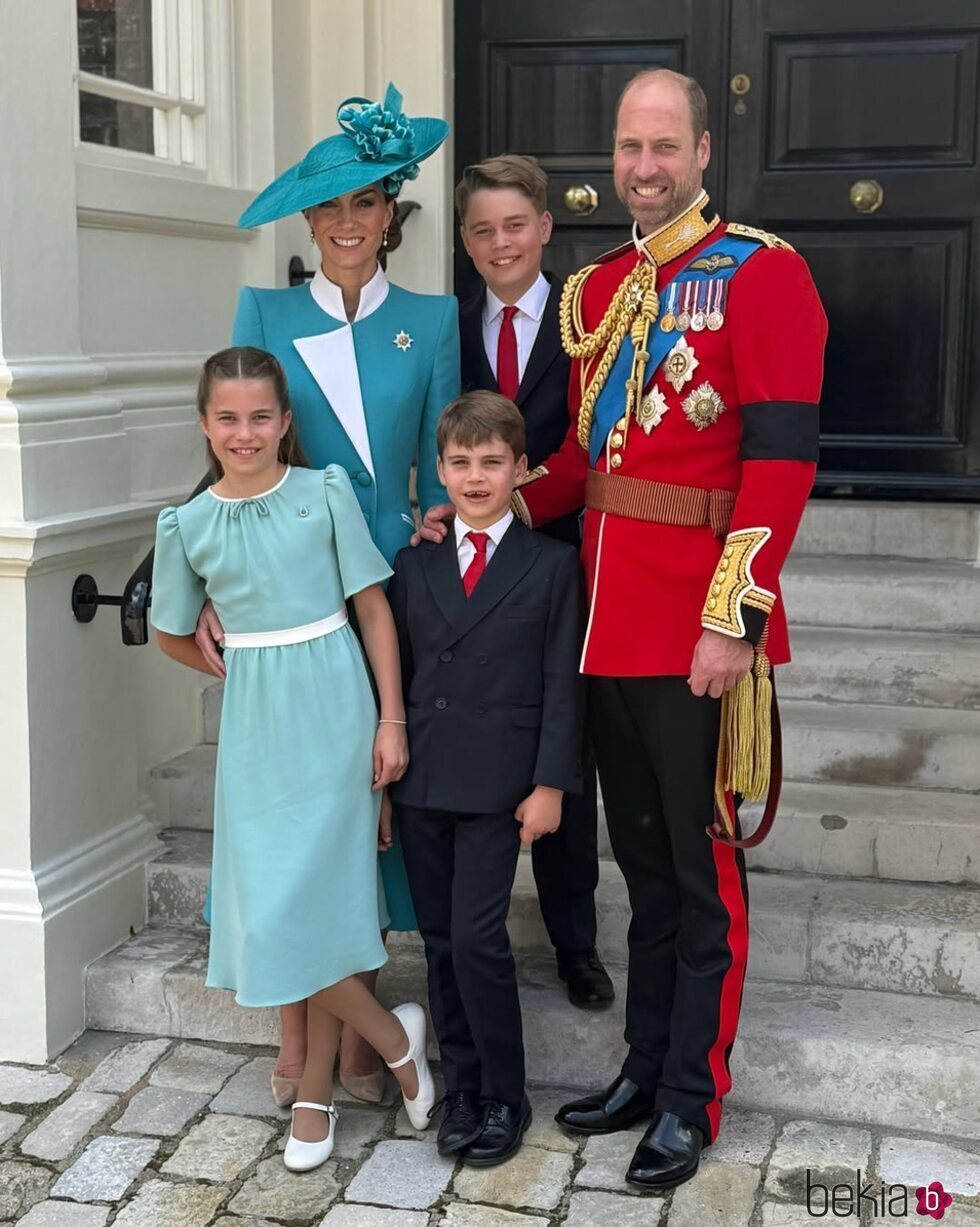 La Famiia Real Británica en el Trooping The colour 2025