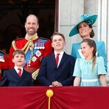 La Famiia Real Británica en el dia del Trooping The colour 2025