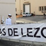 La Princesa Leonor embarcando en la fragata Blas de Lezo en Las Palmas de Gran Canaria