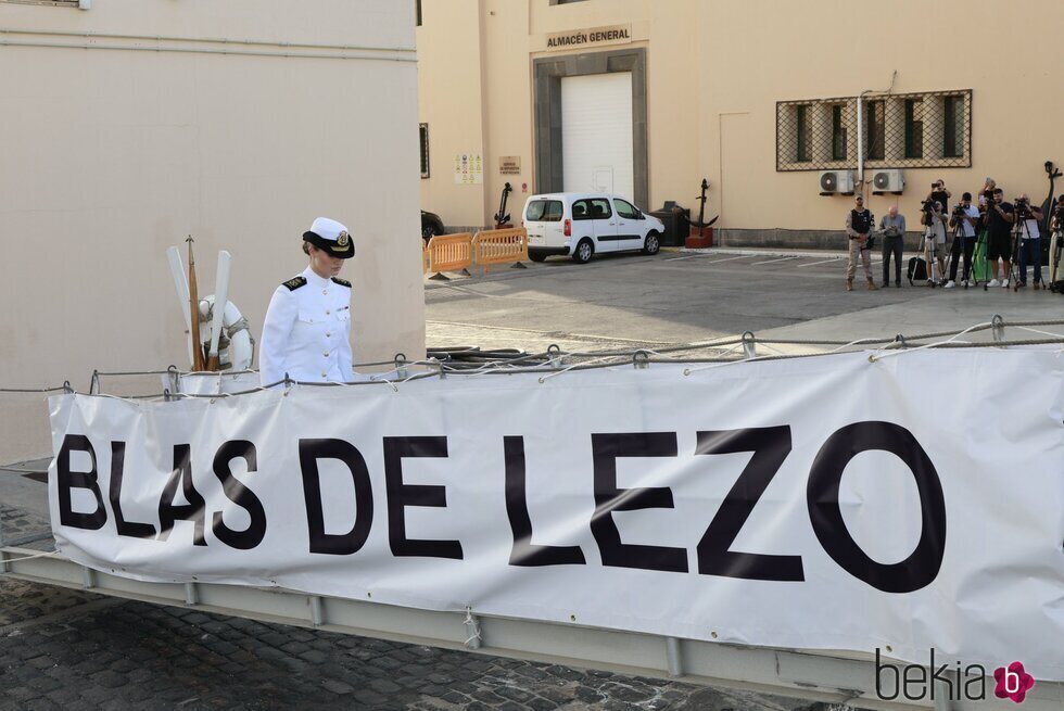 La Princesa Leonor embarcando en la fragata Blas de Lezo en Las Palmas de Gran Canaria
