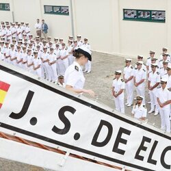 La Princesa Leonor desembarca del Juan Sebastián de Elcano