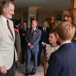 El Rey Felipe con Kate Middleton y los pequeños George y Charlotte en Wimbledon