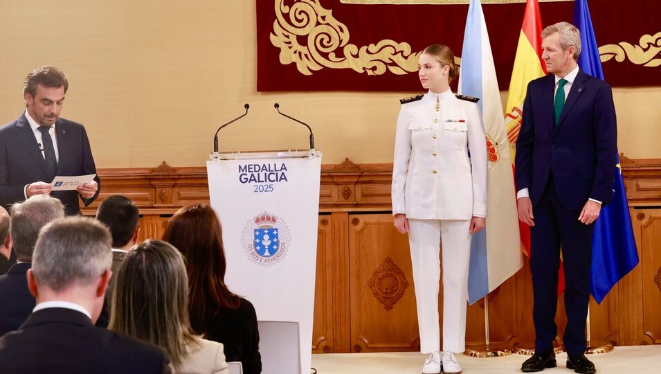 Princesa Leonor en la ceremonia de la Medalla de Oro de Galicia