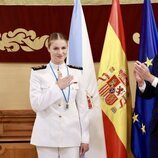 La Princesa Leonor agradece recibir la Medalla de Oro de Galicia 