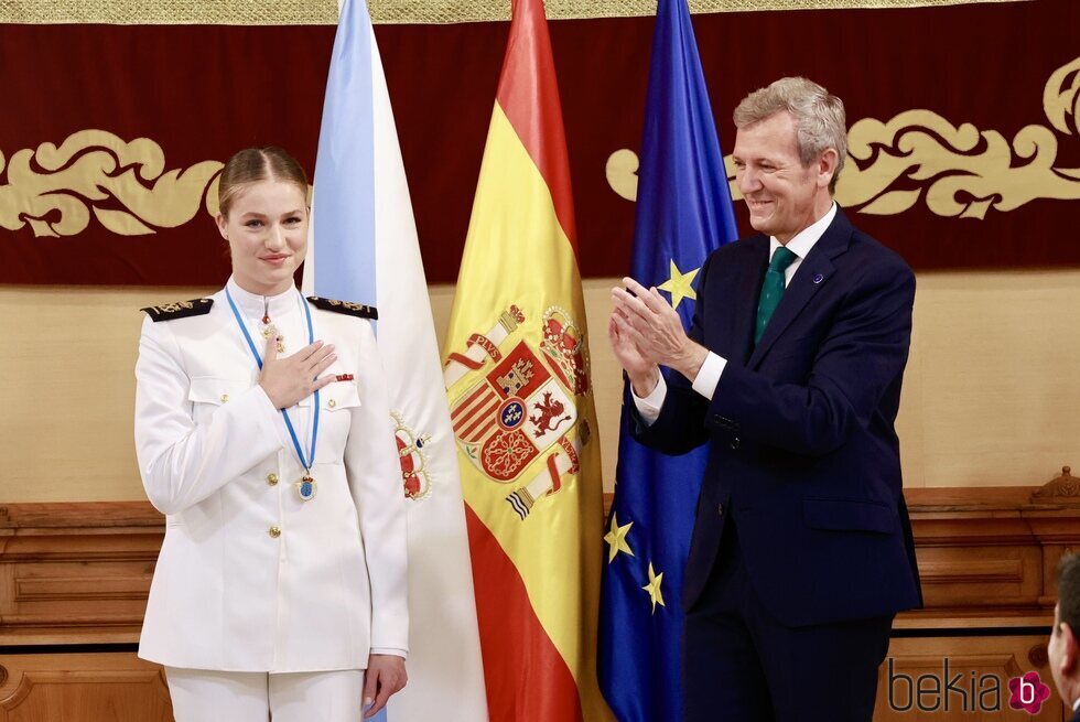 La Princesa Leonor agradece recibir la Medalla de Oro de Galicia 
