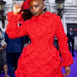 Joy Sunday en la alfombra roja de la Premier de 'Wednesday'