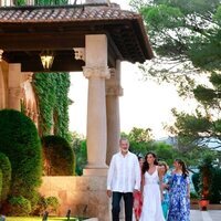 Los Reyes, la Princesa Leonor, la Infanta Sofía y la Reina Sofía llegan a la recepción en Marivent 2025