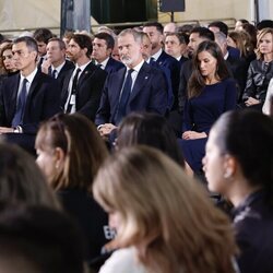 Los Reyes Felipe y Letizia durante el Funeral de Estado en memoria de las víctimas de la DANA