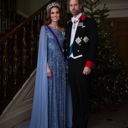 Los Príncipes de Gales en la cena en honor al presidente de Alemania