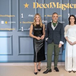 Patricia Montero, Lorenzo Castillo y Marta Riopérez, en la presentación de 'Decomasters'