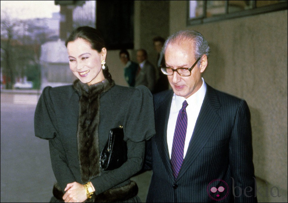 Isabel Preysler y Miguel Boyer el día de su boda