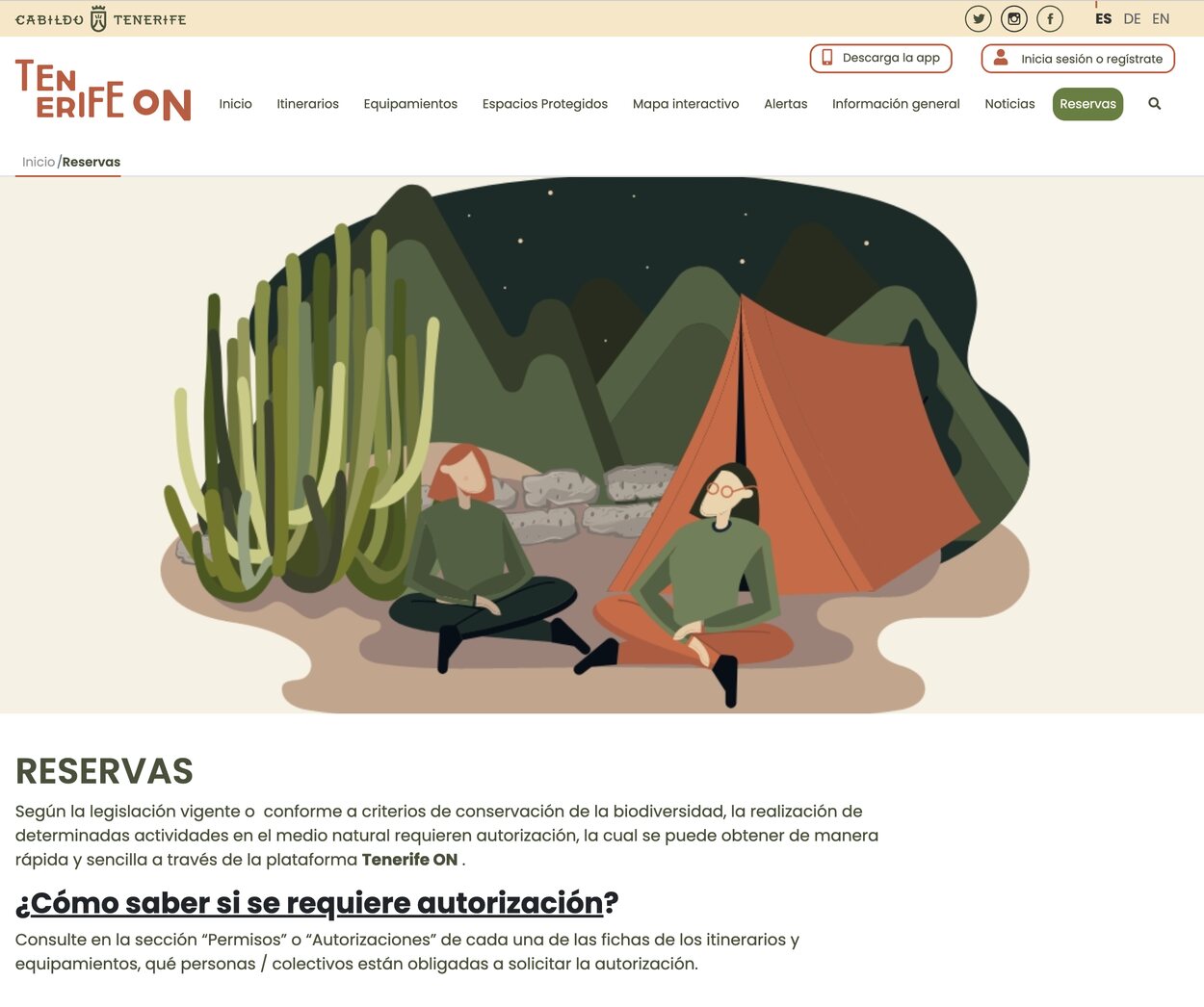 Para subir al Teide es necesario una autorización que puedes pedir online