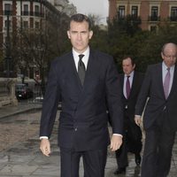 El Príncipe Felipe en el funeral de Antonio Mingote