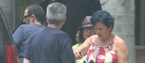 María Pizarro, madre de Alejandro Sanz, durante una visita a Miami