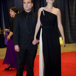 Johnny Galecki y Kelli Garner en la cena de corresponsales de la Casa Blanca