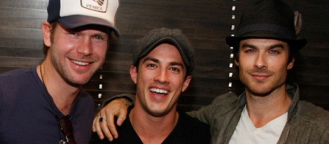 Ian Somerhalder, Michael Trevino y Matt Davis en Barcelona
