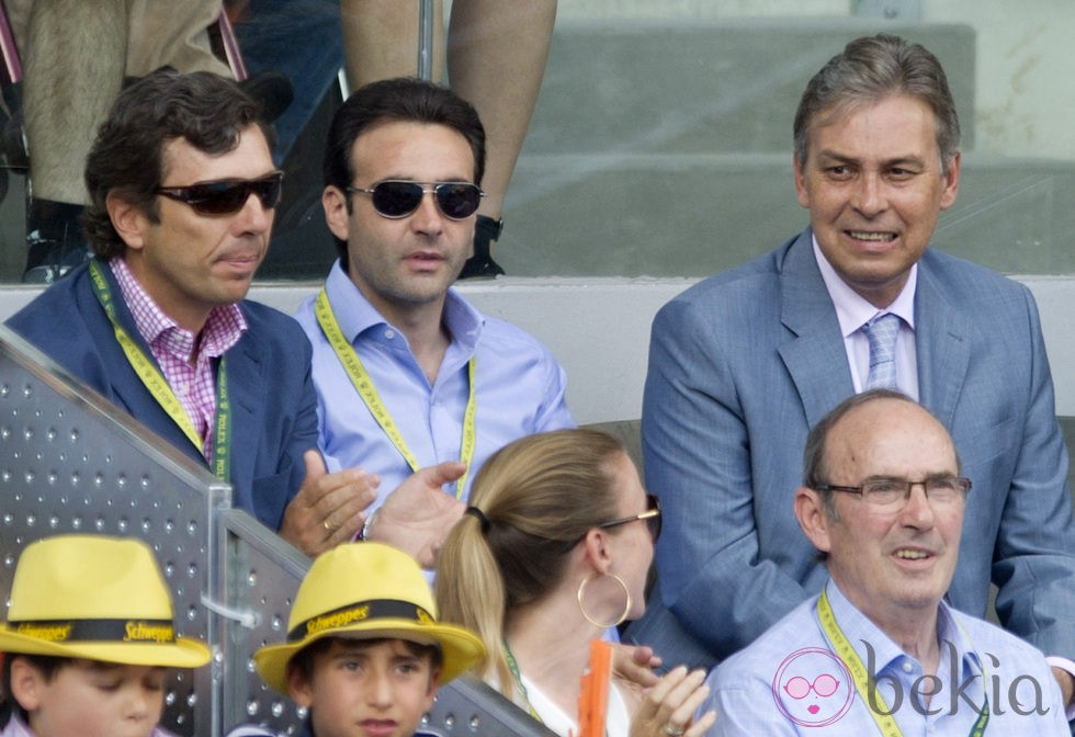 Enrique Ponce en la final del Masters de Tenis de Madrid 2012