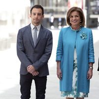 Alejandro Amenábar y Ana Botella en la entrega de las Medallas de Oro de Madrid 2012